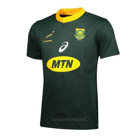 Cheap South Africa Springbok Rugby Jersey 2019 Home