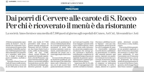 Dai Porri Di Cervere Alle Carote Di S Rocco Per Chi Ricoverato Il