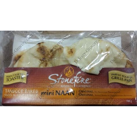 Stonefire Tandoor Baked Mini Naan 700 G Deliver Grocery Online Dg