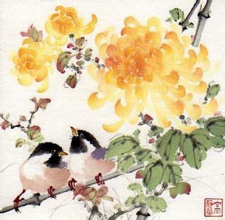 Jinghua Gao Dalia Brush Magic Flower Painting Chinese Painting