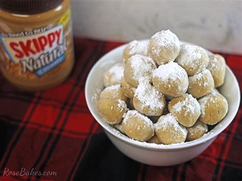 Peanut Butter Snowballs Rose Bakes