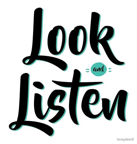 "Look and Listen - MFM" by laceyolson2 | Redbubble