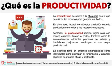 Qu Es La Productividad Definici N De Productividad