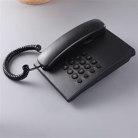 Analog Landline Fixed Basic Land Phone Singe Line Intercom Telephone ...