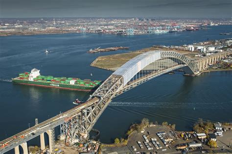 WATCH Progress On New York Harbor's Bayonne Bridge