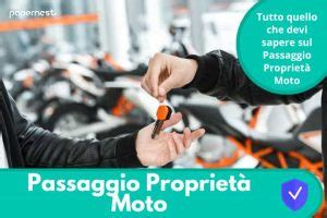 Quando fare l assicurazione per passaggio di proprietà moto