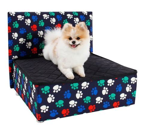 Cama Box Caminha Pet Cabeceira Para Cachorros E Gatos Luxo Bf