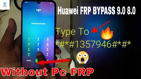 Huawei 10 Lite Mate 20 Pro Frp Bypass With Code Type 1357946