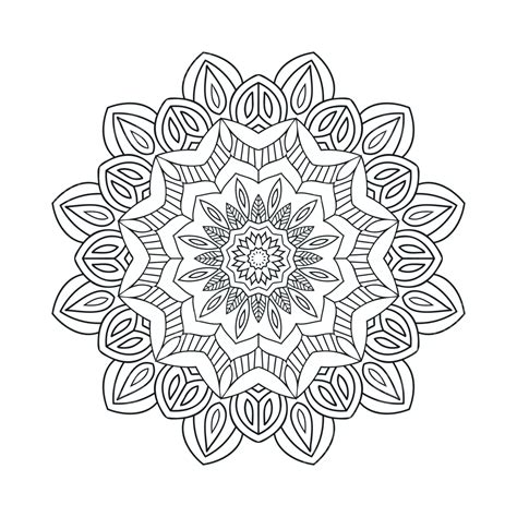 รูปpng ลวดลายดอกไม้ Mandala ตกแต่งสำหรับหน้าสี เครื่องประดับสไตล์อินเดียดั้งเดิม เวกเตอร์ หน้า