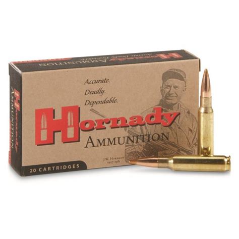 500rds Of Hornady Rifle 308 Win BTHP Match 168 Grain