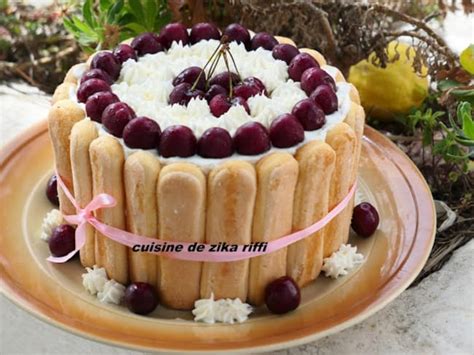 Charlotte Aux Cerises P Ches Blanches Et Ricotta Recette Par Zika