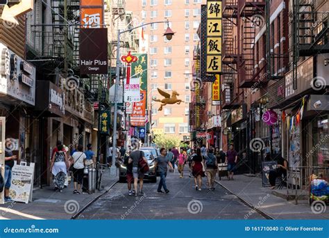 Chinatown District In New York City Editorial Image Image Of Historic