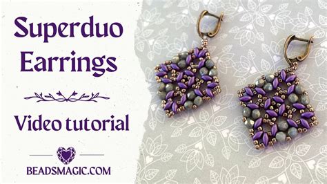 Superduo Earrings Tutorial Diy Earrings Beaded Earrings Tutorial For