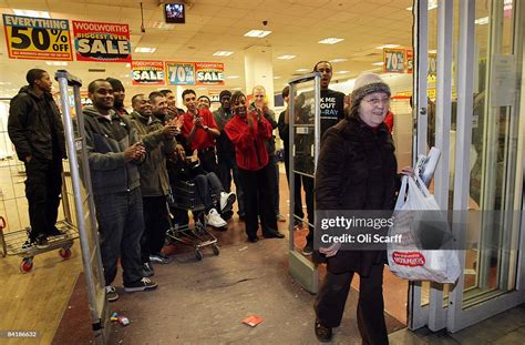 One Of The Final Customers At The Brixton Branch Of Woolworths Is