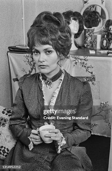 British Actress Alexandra Bastedo In Costume For The Play Conduct