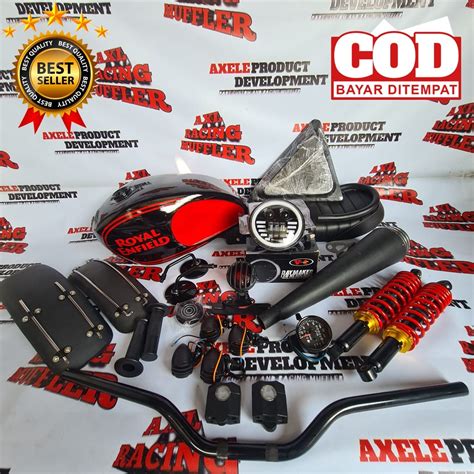 Jual PAKET BODY JAPSTYLE ROYAL ENFIELD FULL SET TANGKI MOTOR CUSTOM