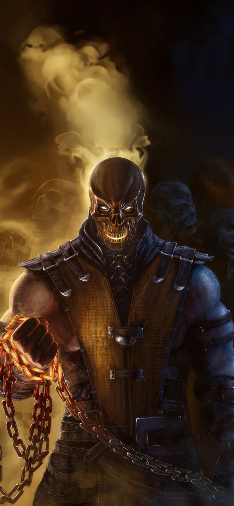 1125x2436 Mortal Kombat Scorpion Inferno The Fury Of The Undying Iphone Xsiphone 10iphone X