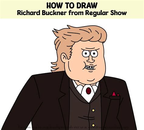 How To Draw Richard Buckner From Regular Show Regular Show Step By