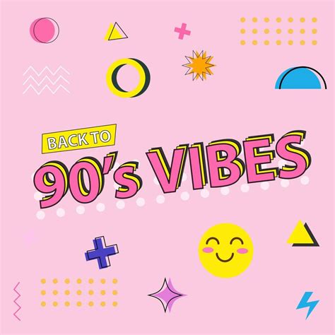 Back To S Vibes Poster S Retro Party Cartoon Background