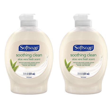 Pack Of 2 Softsoap Liquid Hand Soap With Flip Top Cap Soothing Clean