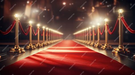 Premium AI Image | Red Carpet Stage Premiere