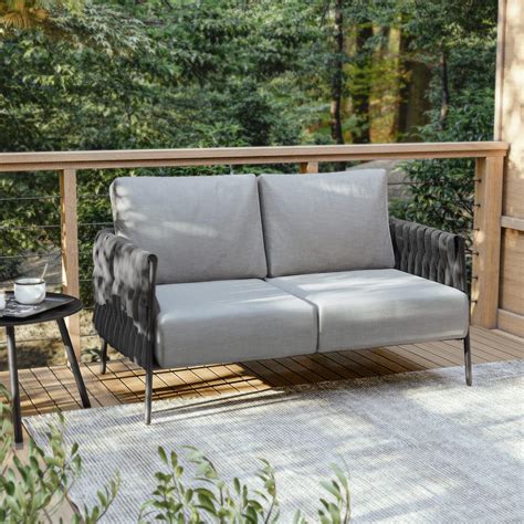 East Oak Life Chatter Loveseat Outdoor Furniture 2 Seats