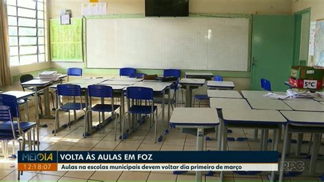 Aulas Nas Escolas Municipais De Foz Do Iguaçu Devem Voltar No Dia 1º De