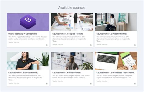 Moodle Theme Maker For Moodle New Course List Layout Styles For Your