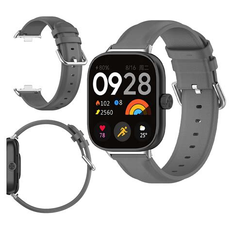 Opaska skórzana do zegarka Bizon do Redmi Watch 4 Xiaomi Band 8 Pro