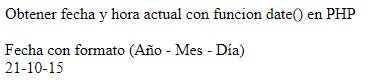 Obtener Fecha Y Hora Actual En Php Con La Funci N Date