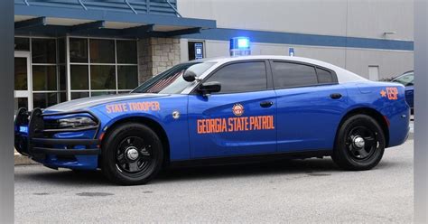 Th Anniversary Georgia State Patrol Charger Blue Led Bubble Light