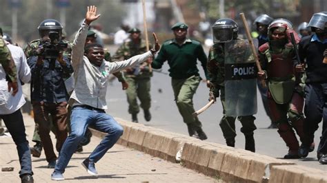 Shocks Kenyans As Ruto Rogue Police Teargases Azimio Allies While