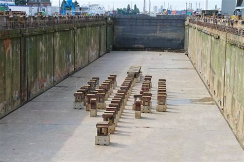 Preparation Of Dry Dock Stock Photo Image Of Outdoors 26794828