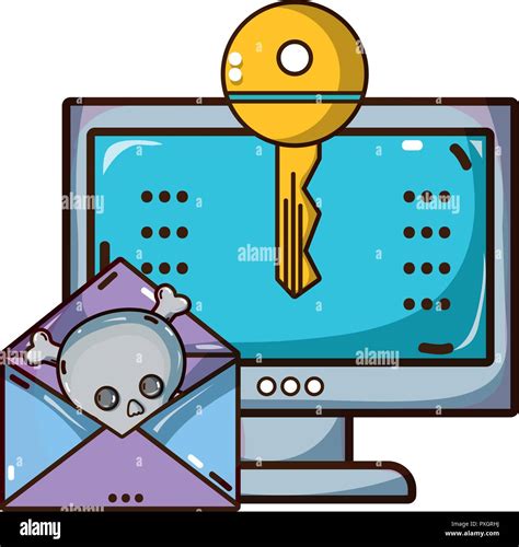 Cybersecurity Threat Cartoon Stock Vector Image And Art Alamy