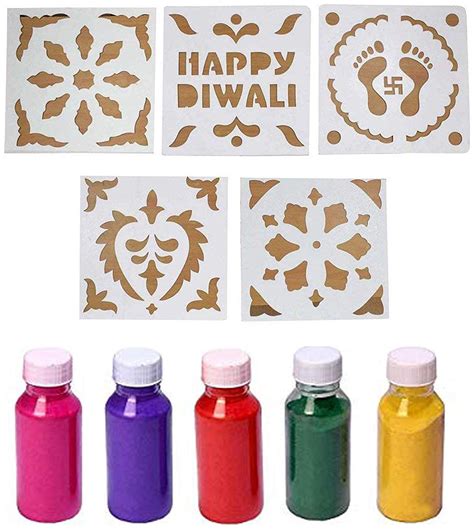 Buy LOF Ready To Draw Rangoli Making Stencils Design Creativity