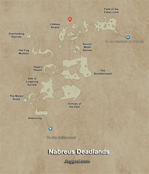 Final Fantasy Xii Map Of The Nabreus Deadlands