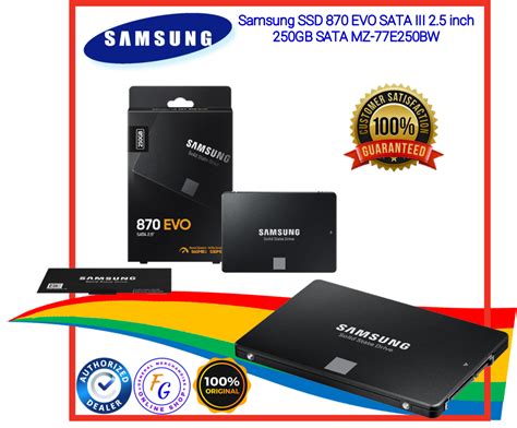 Samsung Ssd 870 Evo Sata Iii 2 5 Inch 250gb Sata Mz 77e250bw Lazada Ph