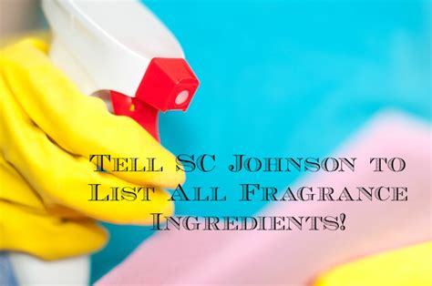 Tell SC Johnson to List All Fragrance Ingredients