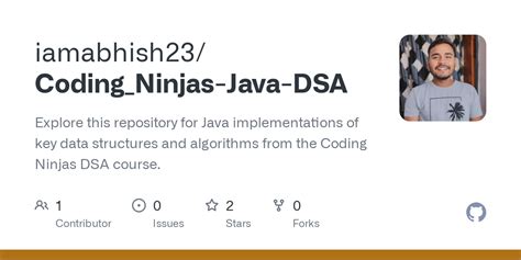 Github Iamabhish Coding Ninjas Java Dsa Explore This Repository