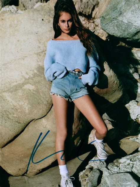 Kaia Jordan Gerber Sexy Model Signed 8x10 Autographed Photo Coa