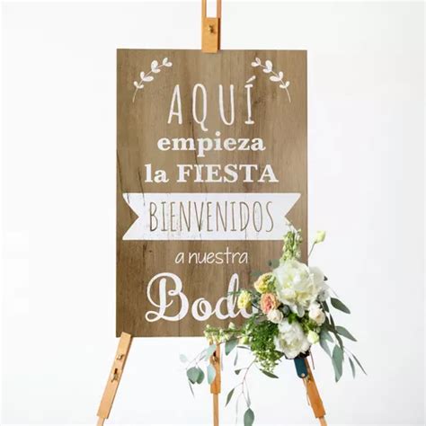 Letreros Para Boda Personalizado 90x60 Cm