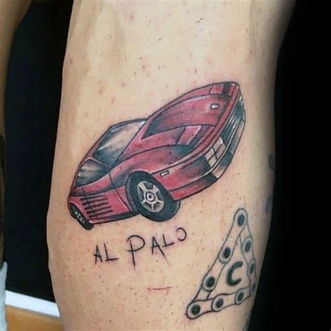 50 Ferrari Tattoo Ideas For Men Italian Sports Car Designs