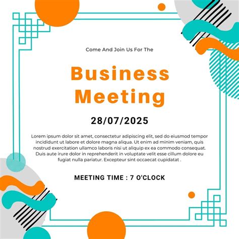 Free To Edit Business Meeting Invitation Templates Canva