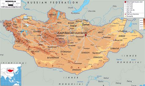 Maps Of Mongolia Detailed Map Of Mongolia In English Tourist Map Of