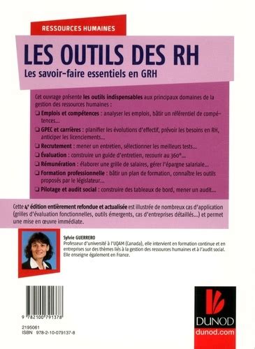 Les Outils Des RH Les Savoir Faire Essentiels De Sylvie Guerrero