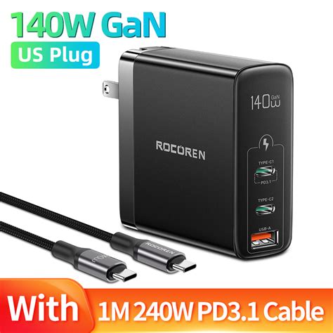 Local Stockrocoren W Gan Usb C Charger Pps Pd Quick Charge