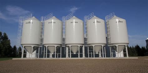 American Made Hopper Bottom Grain Bins Lorrich Industries