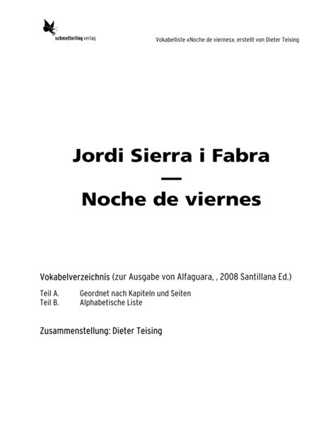 Jordi Sierra I Fabra Noche De Viernes