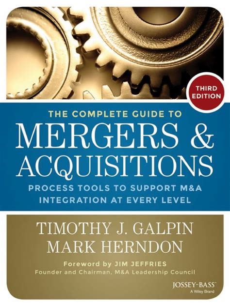 The Complete Guide To Mergers And Acquisitions 3rd 3E PDF EBook