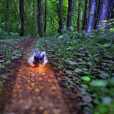 Sonic The Hedgehog Trail Cam Footage In The Woods At Stable Diffusion